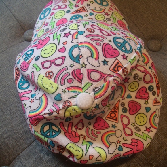 Justice Multi Neon/White Baseball Cap - Picture 5 of 12